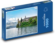 Francie - jezero Puzzle 1000 dílků - 60 x 46 cm