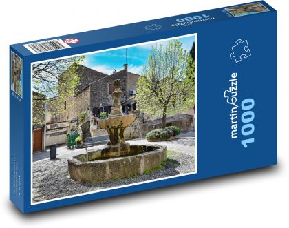Fountain - water - Puzzle 1000 pieces, size 60x46 cm 