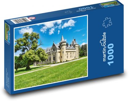 Opátstvo - Abbaye de Loc Dieu - Aveyron - Francúzsko - Puzzle 1000 dielikov, rozmer 60x46 cm
