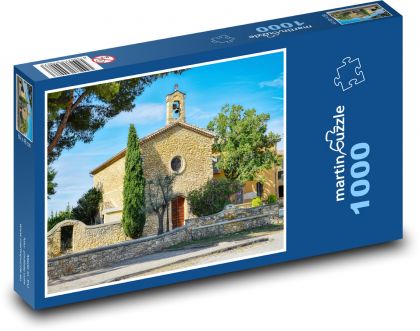 Francúzsko - kaplnka, architektúra - Puzzle 1000 dielikov, rozmer 60x46 cm