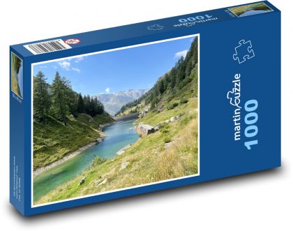 Alpská cesta - Taliansko - Puzzle 1000 dielikov, rozmer 60x46 cm