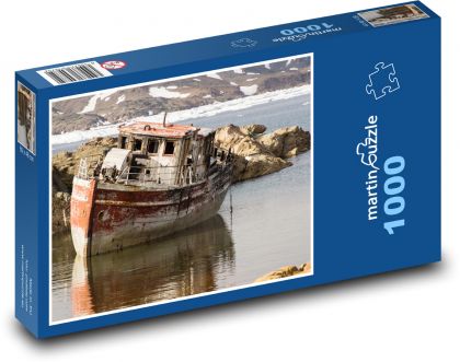 Forgotten Ship - Greenland - Puzzle 1000 pieces, size 60x46 cm 