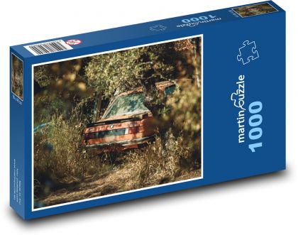 Vrak auta - Puzzle 1000 dielikov, rozmer 60x46 cm