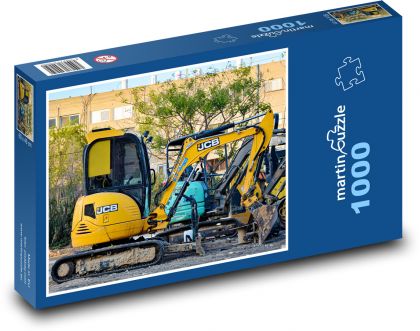 Stavební stroje - puzzle 1000 dílků