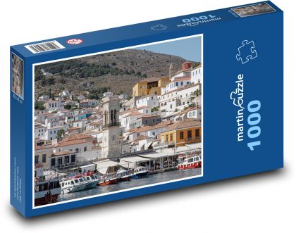 Greece - Hydra - Port - Puzzle 1000 pieces, size 60x46 cm 