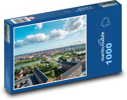 Kodaň - Dánsko - Puzzle 1000 pieces, size 60x46 cm 