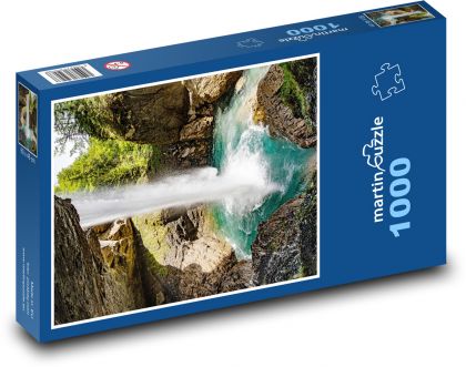 Vodopád ve skále - puzzle 1000 dílků