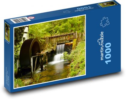 Mlyn - mlynské koleso - Puzzle 1000 dielikov, rozmer 60x46 cm