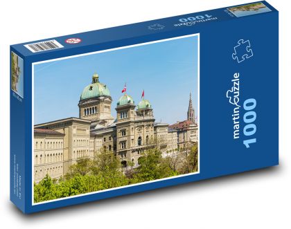 Federálna budova Bern - Puzzle 1000 dielikov, rozmer 60x46 cm