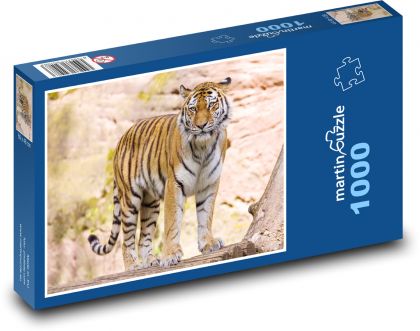 Tiger - zviera - Puzzle 1000 dielikov, rozmer 60x46 cm