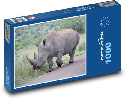 Weiße Nashorn. - Puzzle - 1000 Teile