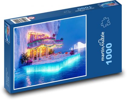 Glacier light patio - Puzzle 1000 pieces, size 60x46 cm 