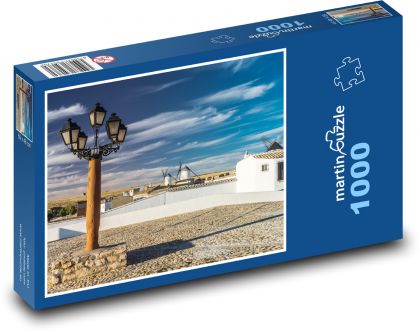 Mlýny - lucerna - Puzzle 1000 dílků, rozměr 60x46 cm