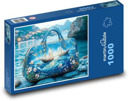 Bag - Boats - Puzzle 1000 pieces, size 60x46 cm 