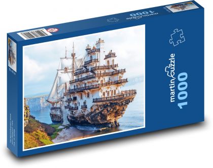Plachetnice na mori - Puzzle 1000 dielikov, rozmer 60x46 cm