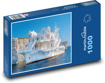 Weißes Schiff - Puzzle - 1000 Teile