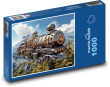 Pociąg - lokomotywa Puzzle 1000 elementów - 60x46 cm