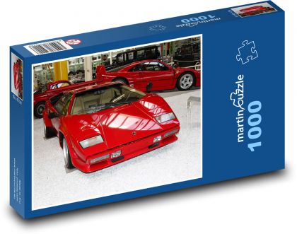 Samochód - muzeum - Puzzle 1000 elementów, rozmiar 60x46 cm