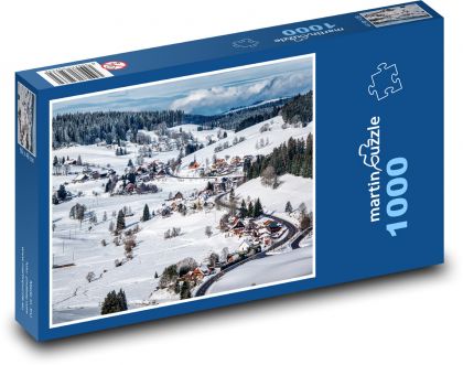 Winter landscape - Puzzle 1000 pieces, size 60x46 cm 