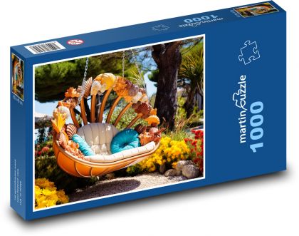 Houpačka - mušle - puzzle 1000 dílků