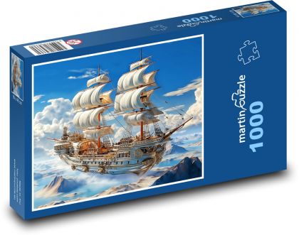 Ein Segelboot. - Puzzle - 1000 Teile