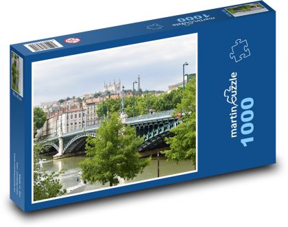 Lyon - France, river - Puzzle 1000 pieces, size 60x46 cm 