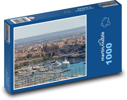 Palma de Mallorca - prístav - Puzzle 1000 dielikov, rozmer 60x46 cm