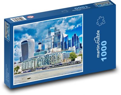 Business district - Puzzle 1000 pieces, size 60x46 cm 