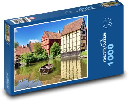 Architecture - Lake - Puzzle 1000 pieces, size 60x46 cm 