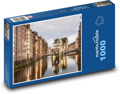 Nemecko - Hamburg - Puzzle 1000 dielikov, rozmer 60x46 cm