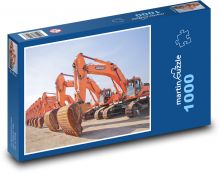 Koparka - koparko-ładowarka Puzzle 1000 elementów - 60x46 cm