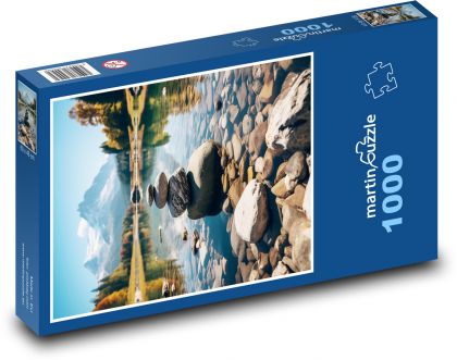 Jezero - kameny - puzzle 1000 dílků