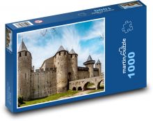 Carcassonne - Francie, hrad Puzzle 1000 dílků - 60 x 46 cm