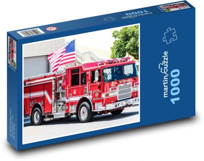 Fire truck - Puzzle 1000 pieces, size 60x46 cm 