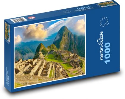 Góry - zachód słońca, Machu picchu - Puzzle 1000 elementów, rozmiar 60x46 cm