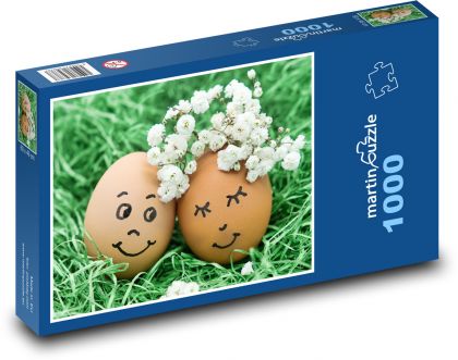 Jajko wielkanocne - Puzzle 1000 elementów, rozmiar 60x46 cm