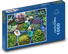 Tropisches Obst - Gemüse Puzzle 1000 Teile - 60 x 46 cm