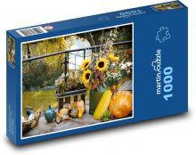 Jeseň - tekvica Puzzle 1000 dielikov - 60 x 46 cm