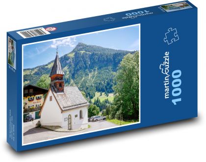 Kaplnka - Tirolsko, Rakúsko - Puzzle 1000 dielikov, rozmer 60x46 cm