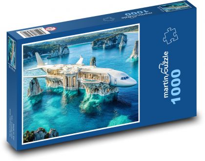 Hotel - Flugzeug - Puzzle - 1000 Teile
