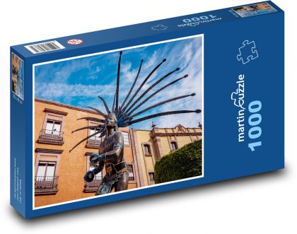 Cestovanie - Socha - Puzzle 1000 dielikov, rozmer 60x46 cm