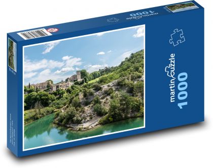 Provence - jazero - Puzzle 1000 dielikov, rozmer 60x46 cm