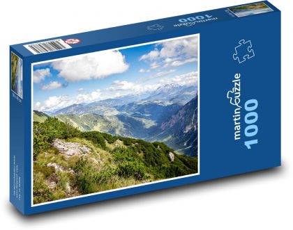Alpy - leto - Puzzle 1000 dielikov, rozmer 60x46 cm