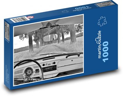 Samochód - Garbus, wnętrze - Puzzle 1000 elementów, rozmiar 60x46 cm