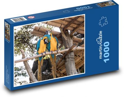 Vtáky - papagáje - Puzzle 1000 dielikov, rozmer 60x46 cm