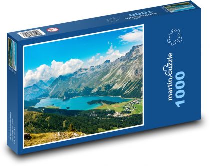 Szwajcaria - Alpy - Puzzle 1000 elementów, rozmiar 60x46 cm