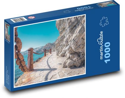 Pobrežie - cesta - Puzzle 1000 dielikov, rozmer 60x46 cm