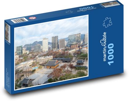 Hanok - Soul, Korea - puzzle 1000 dílků