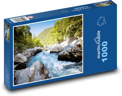 Rieka - peřeje - Puzzle 1000 dielikov, rozmer 60x46 cm