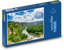 Hory - rieka Puzzle 1000 dielikov - 60 x 46 cm 